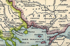 Historische Karte des Mare Thracium